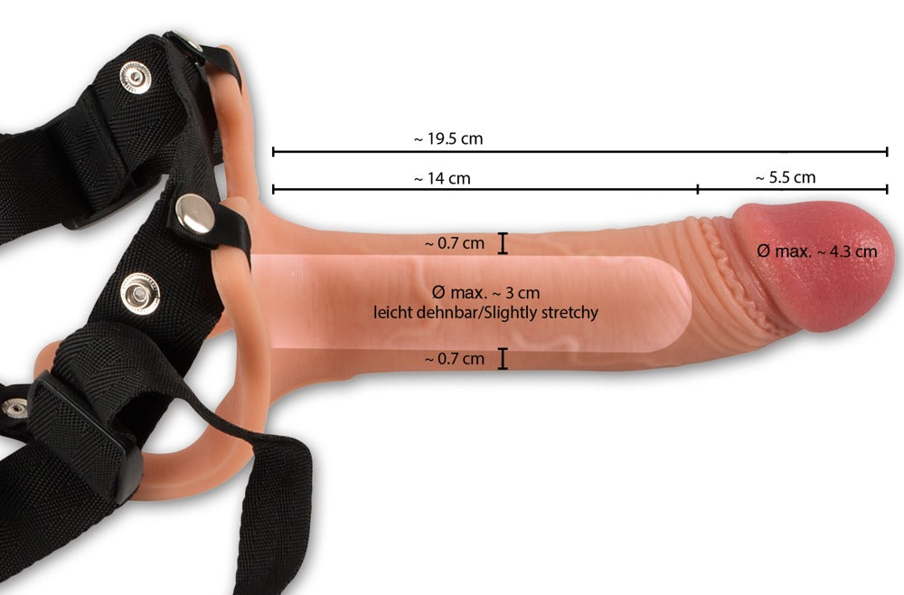 Realistixxx Strap-On Sleeve - Funda Extensora con Arnés Ajustable