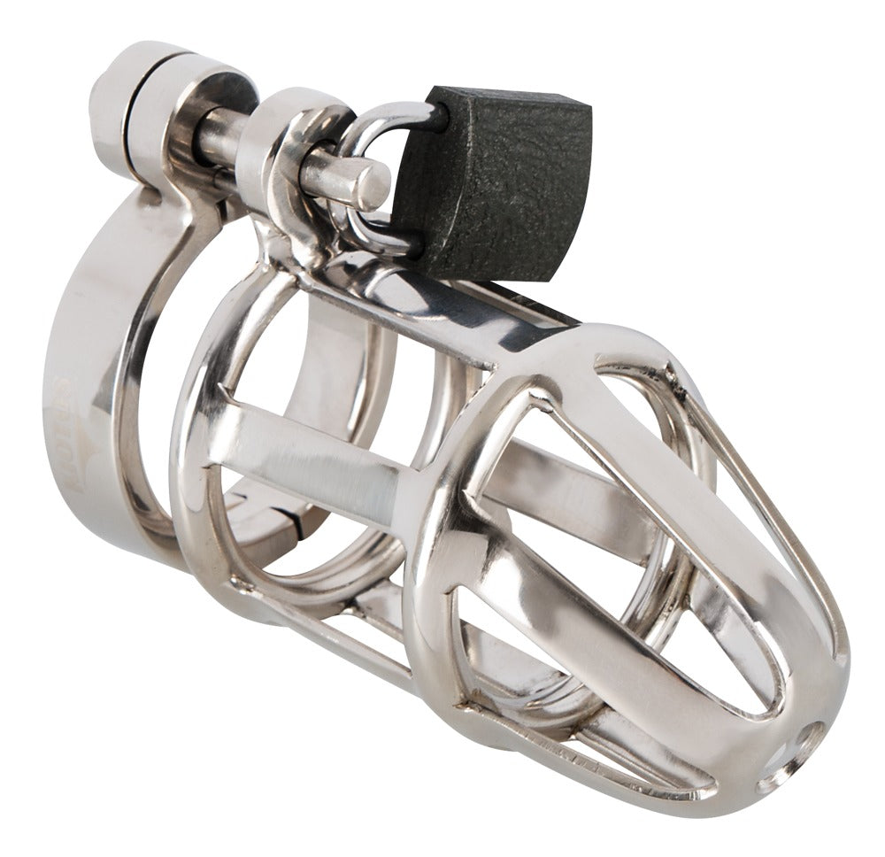 Jaula de Castidad You2Toys Acero Inoxidable con 3 Anillos y Doble Llave