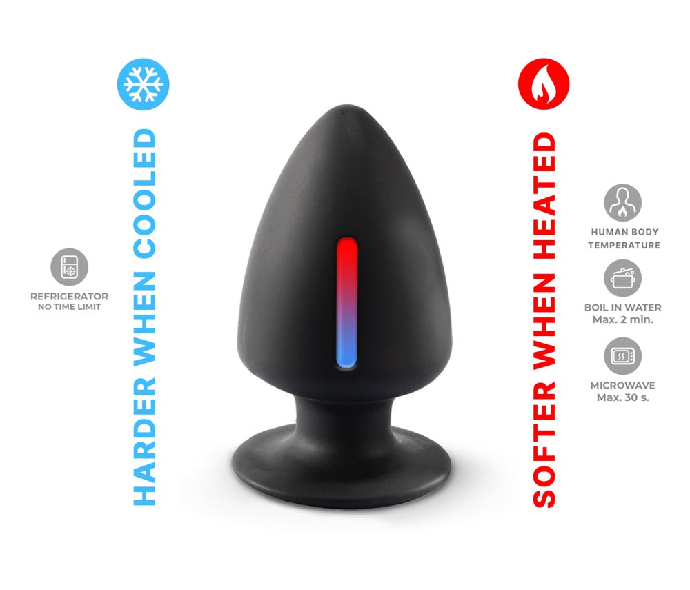 SilexD Premium Silicone Plug M - Plug Anal Moldeable con Memoria Térmica