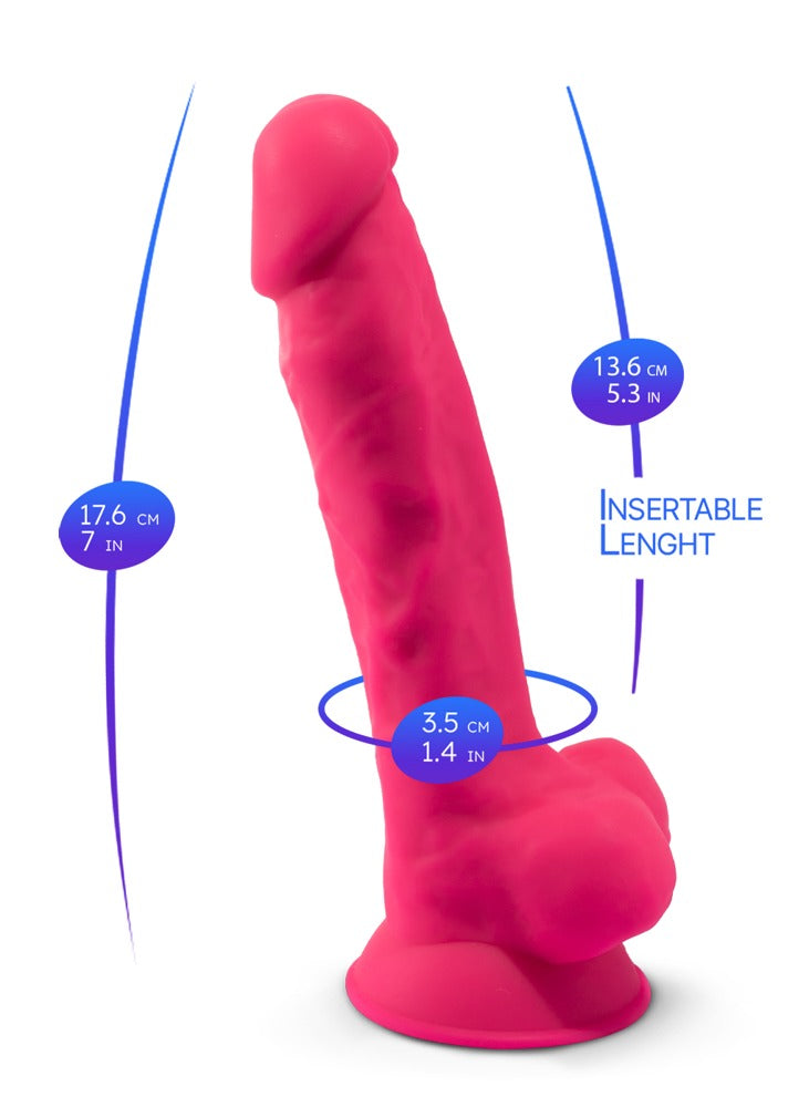 SilexD 7" Model 1 Premium Dildo Realista - Silicona de Memoria Térmica
