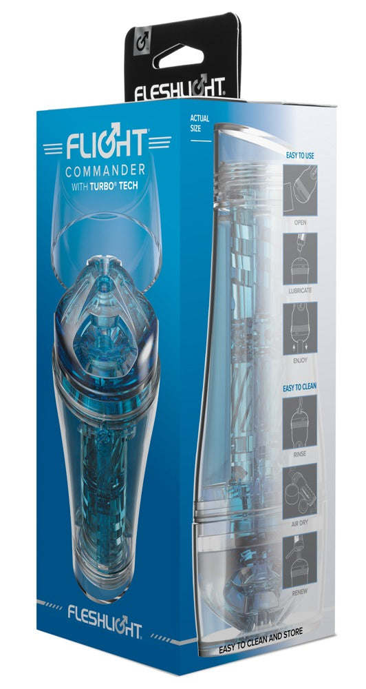 Fleshlight Flight Commander - Masturbador Premium con Doble Succión