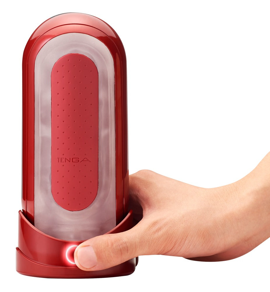 Tenga Flip Zero Red con Calentador - Masturbador Premium con Control de Temperatura