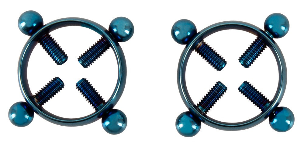 Bad Kitty Nipple Jewellery Blue Moon - Pinzas para Pezones Ajustables