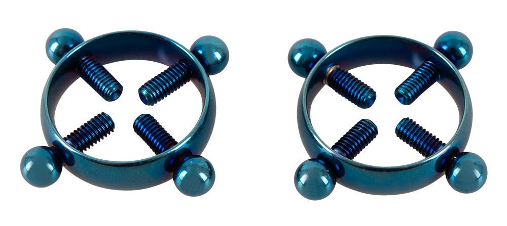 Bad Kitty Nipple Jewellery Blue Moon - Pinzas para Pezones Ajustables
