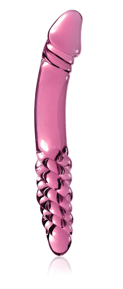 Icicles No. 57 Pink - Masajeador de Vidrio Doble Extremo