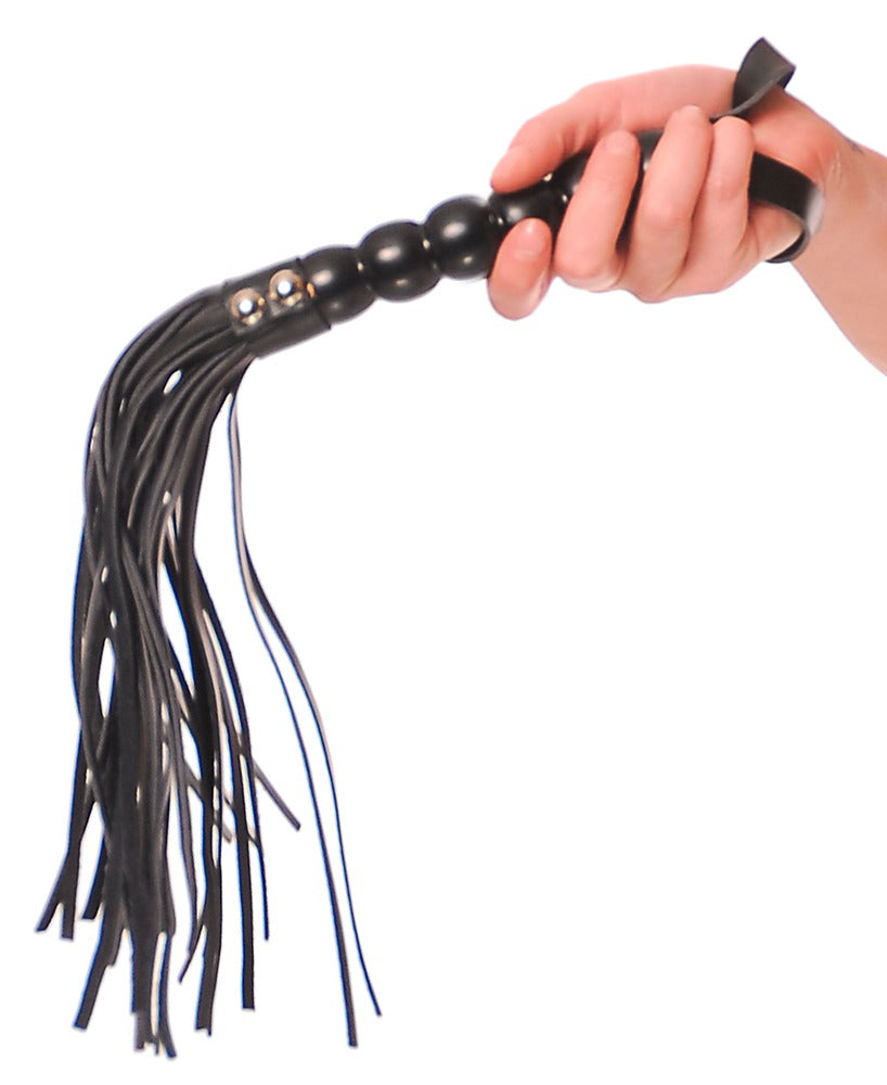 FFS Beaded Cat-o-Nine Tails - Fusta de Cuero Sintético con Cuentas