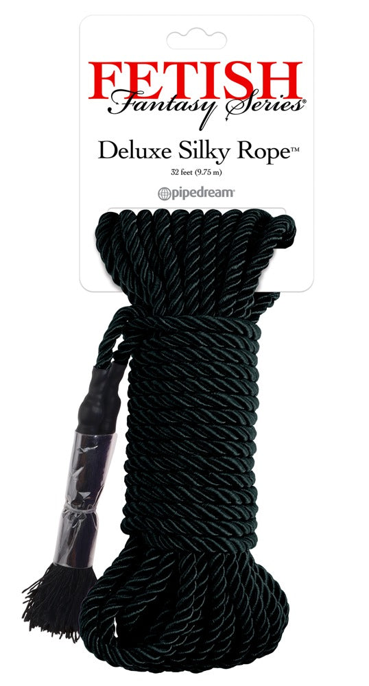 FFS Deluxe Silk Rope Black - Cuerda de Bondage Shibari 9,75m