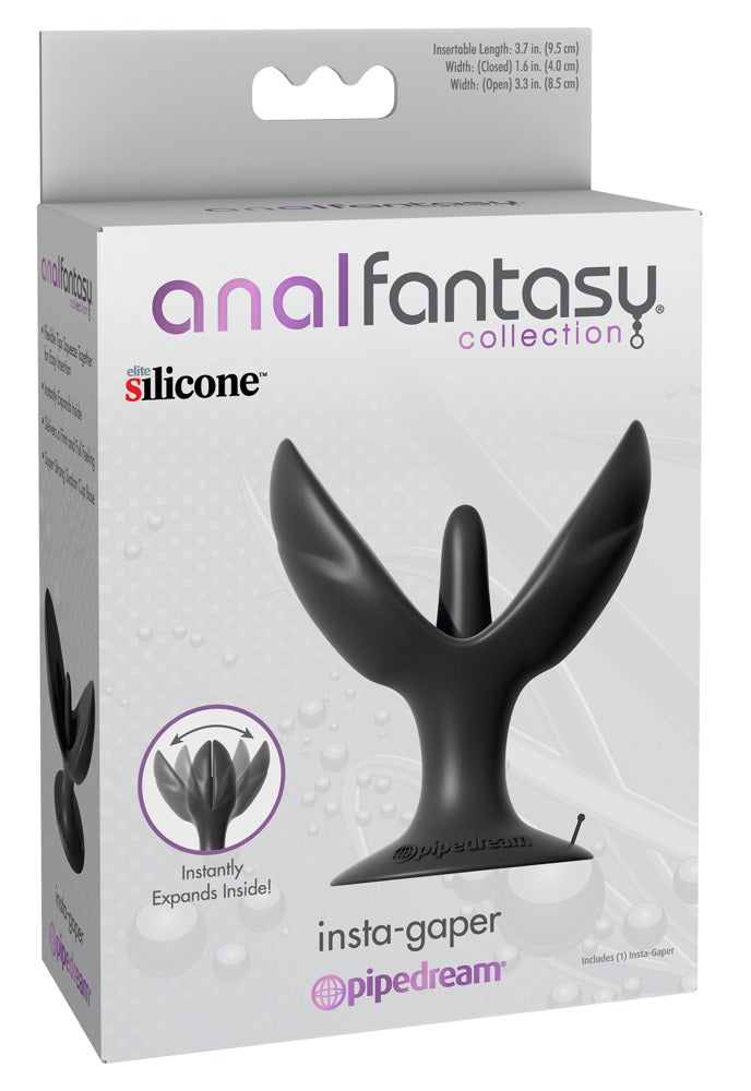 AFC Insta-Gaper Black - Dilatador Anal Expansivo con Ventosa