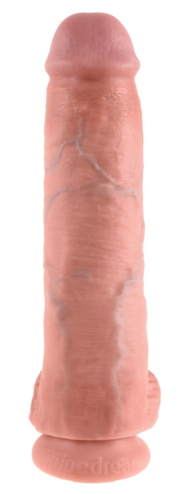 King Cock 11" Dildo Realista con Testículos - Light
