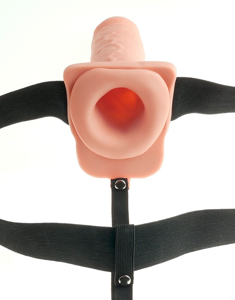 FFS 7 Hollow Strap-On Light - Arnés Vibrador con Testículos