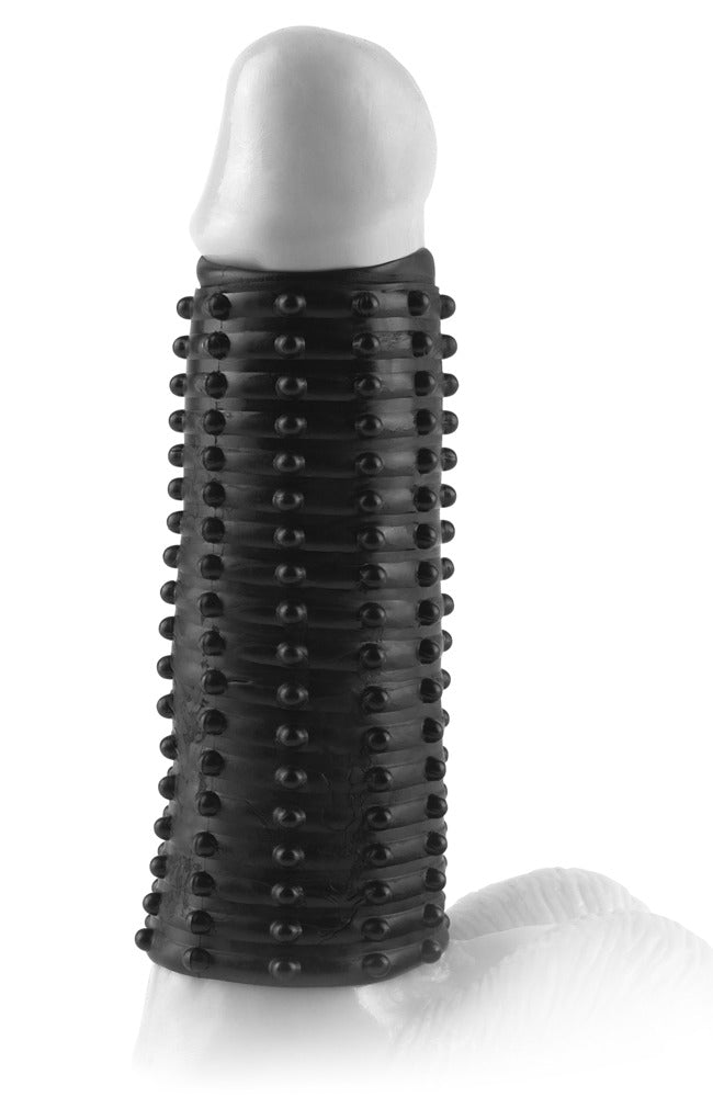FXTM Pleasure Sleeve Dark - Funda Estimulante con Textura de Nudos