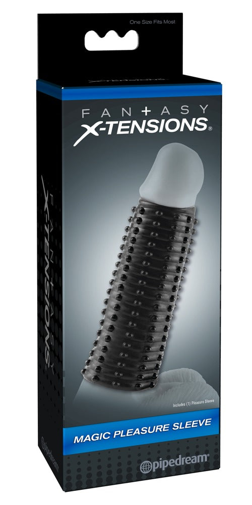 FXTM Pleasure Sleeve Dark - Funda Estimulante con Textura de Nudos