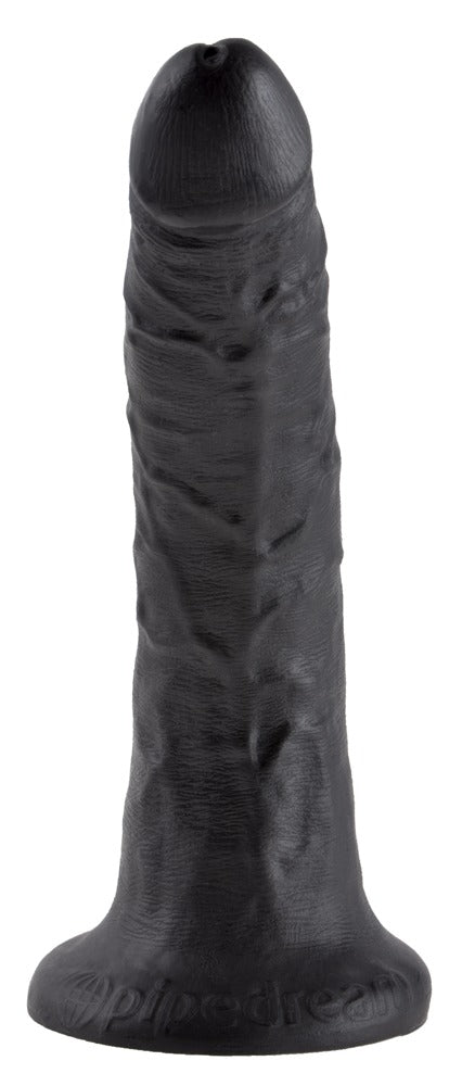 King Cock 7" Cock Dark - Dildo Realista con Base de Succión