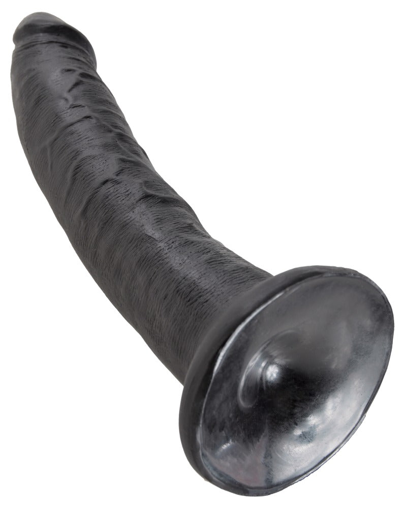 King Cock 7" Cock Dark - Dildo Realista con Base de Succión
