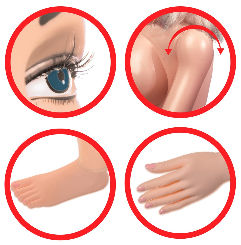 PED Agent 69 Life-Size Love Doll - Muñeca Realista de Cuerpo Completo
