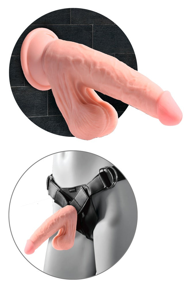 King Cock Plus 7 TDC Consolador Realista con Bolas Giratorias