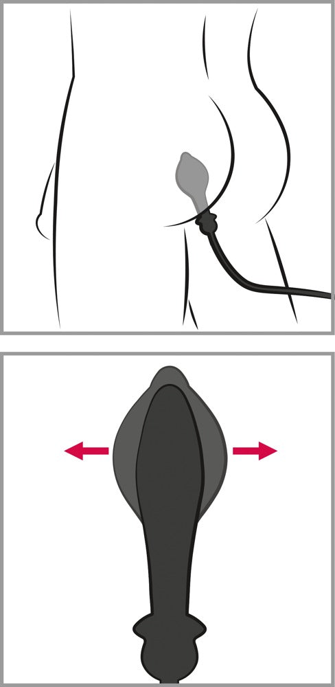 AFE Auto-Throb Inflatable Plug - Vibrador Anal con Bombeo Automático