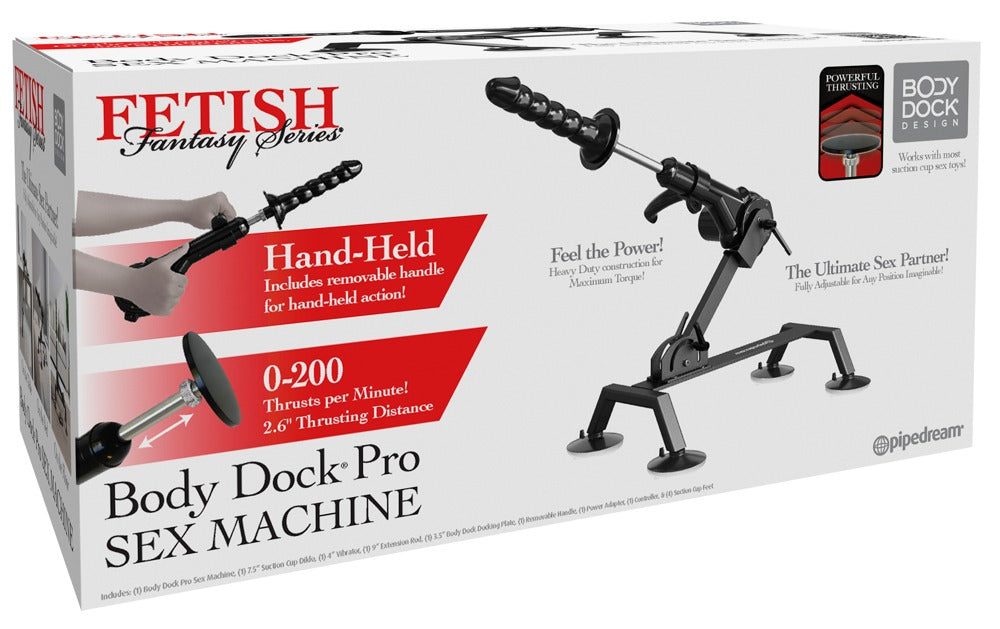 FFS Body Dock Sex Machine Black - Máquina Sexual Eléctrica con Mando a Distancia