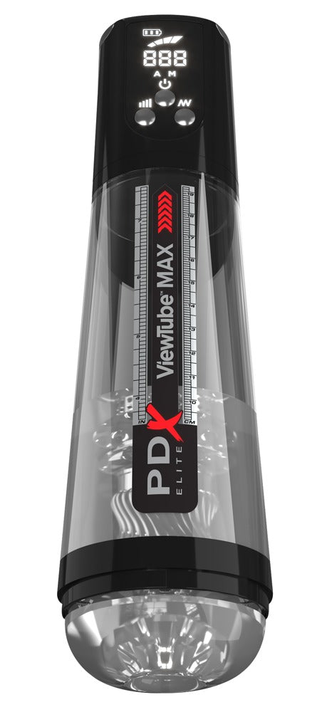 PDX Elite ViewTube MAX Black - Masturbador Automático con Succión