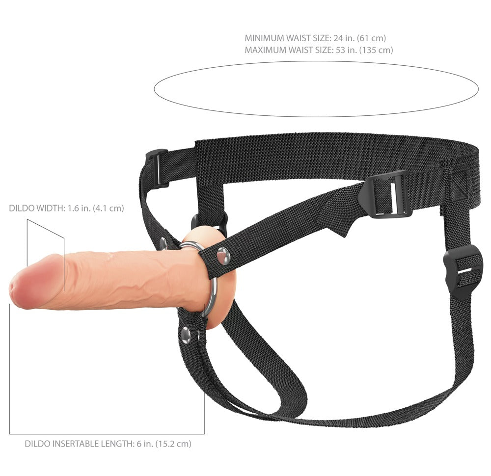 Fantasy X-Tensions Elite Hollow Strap-On 6" - Arnés de Silicona