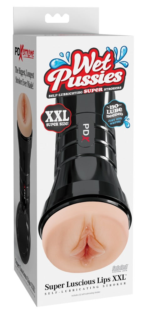PDX Extreme Wet Pussies Luscious Lips XXL - Masturbador sin Vibración