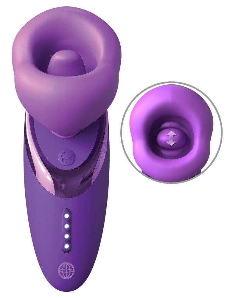 Fantasy For Her Pleasure Sucker Purple - Vibrador con Succión y Lengua Vibradora