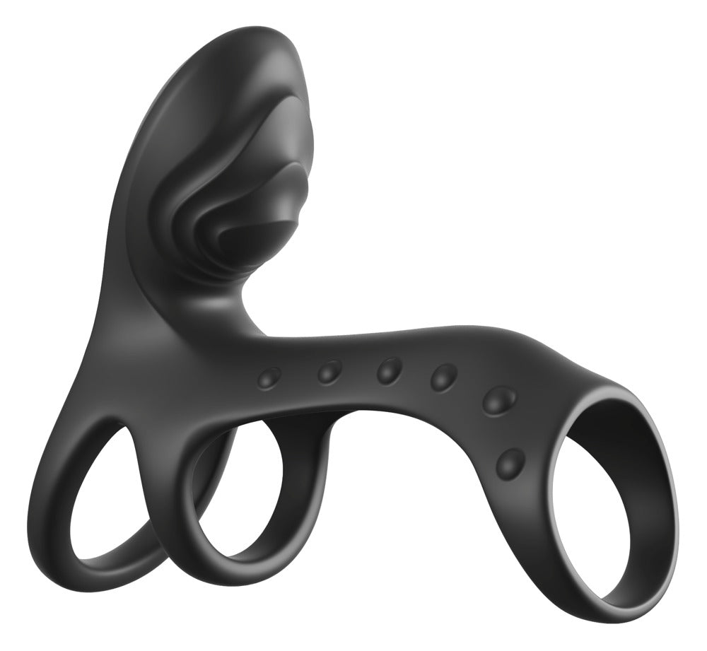 FCR Couples Cage Pro Black - Anillo Vibrador para Parejas