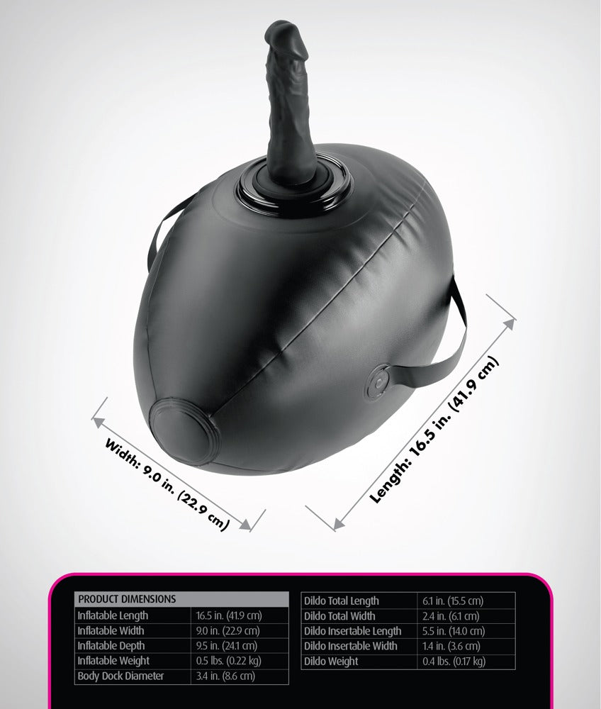 Body Dock Inflable Love Ball - Cojín de Amor con Soporte de Juguetes