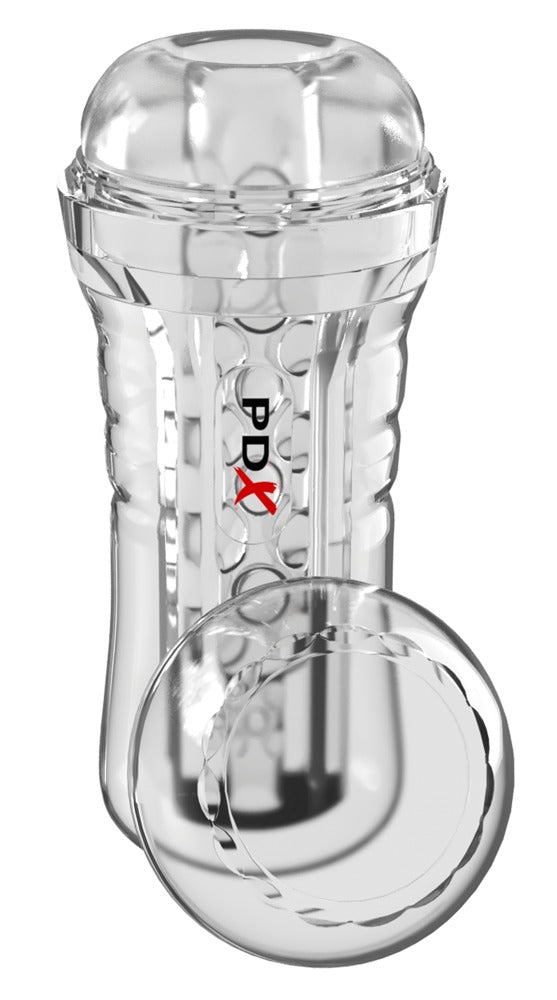 PDX Elite ViewTube EZ-Grip Stroker Masturbador Transparente