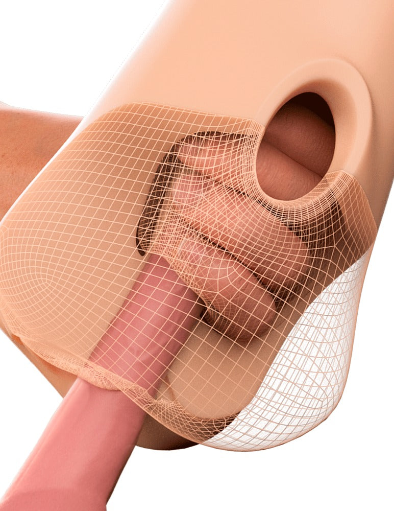 PDX Plus Double Pounder Vibrating - Masturbador con Vibración y Doble Canal