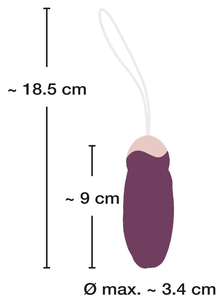 Javida RC Rotating Love Ball - Huevo Vibrador Recargable con Mando a Distancia