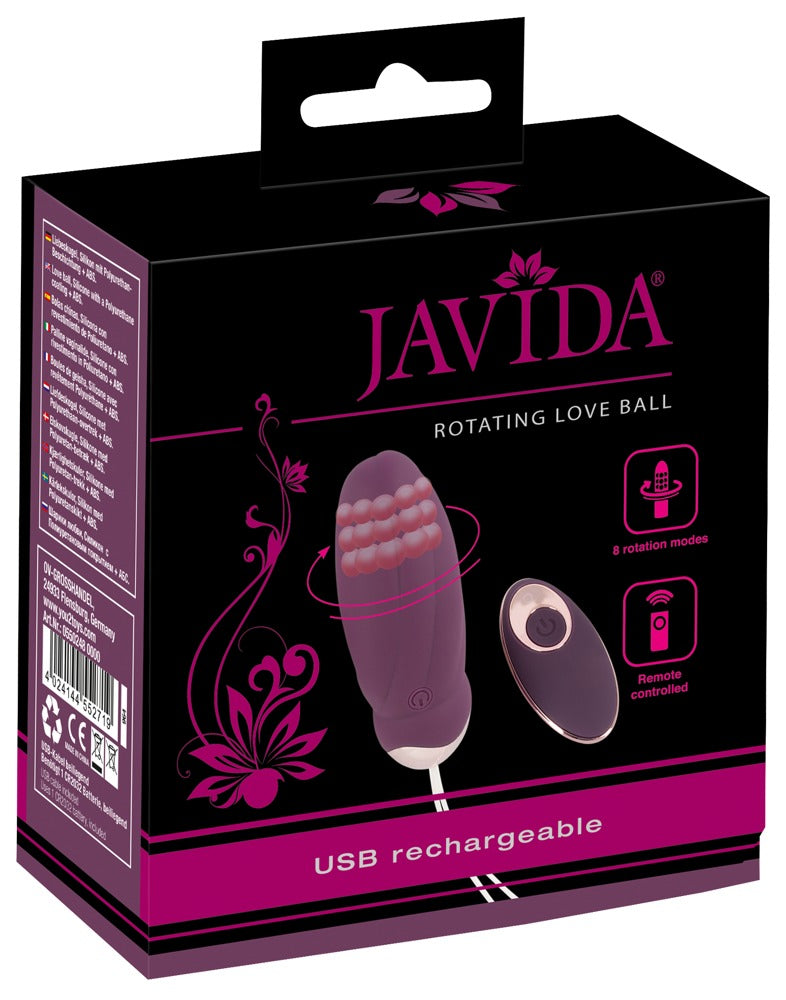 Javida RC Rotating Love Ball - Huevo Vibrador Recargable con Mando a Distancia