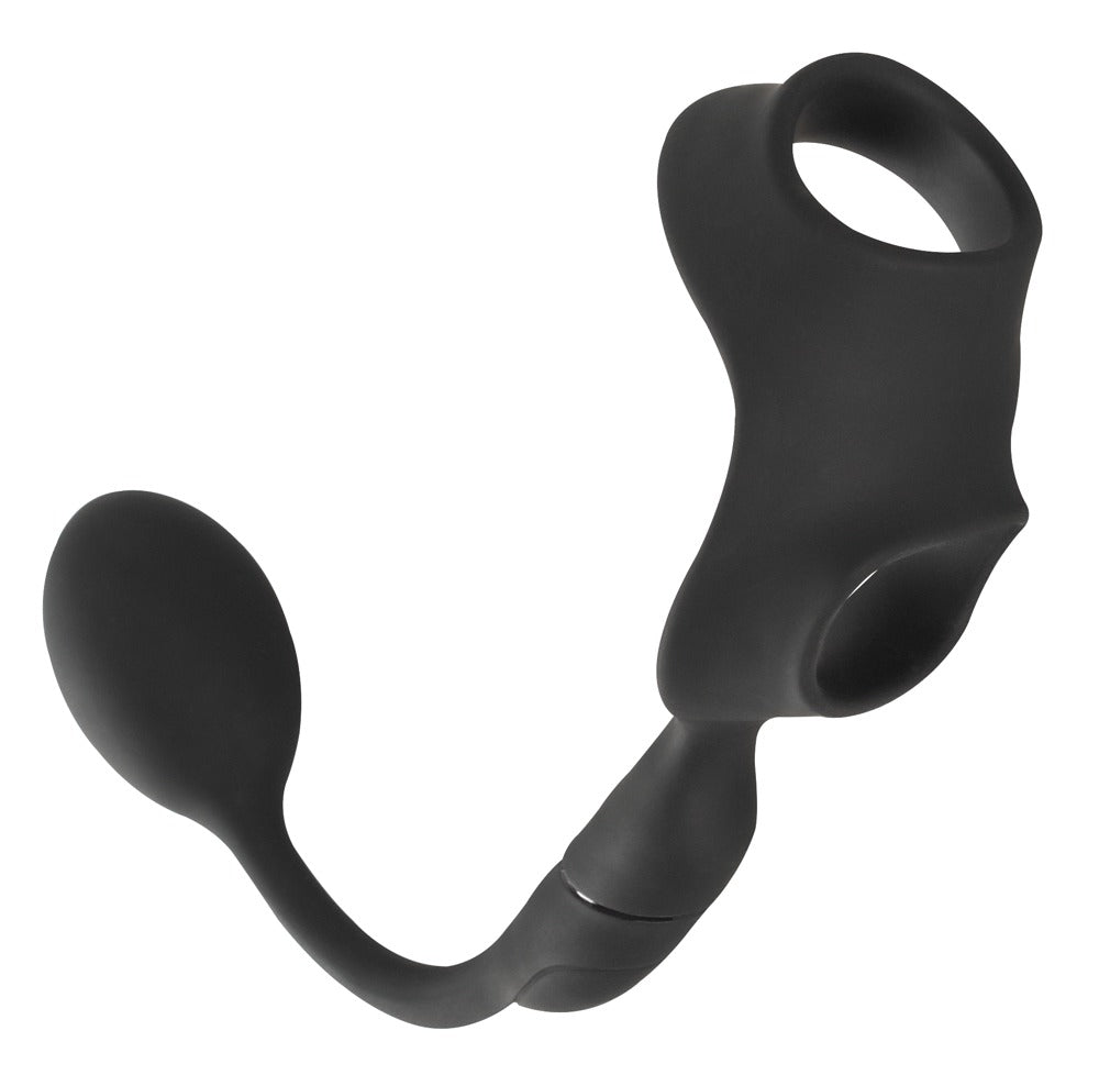 Anillo Peneano Rebel con Plug Anal Vibrador Controlable