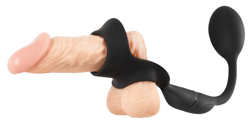 Anillo Peneano Rebel con Plug Anal Vibrador Controlable