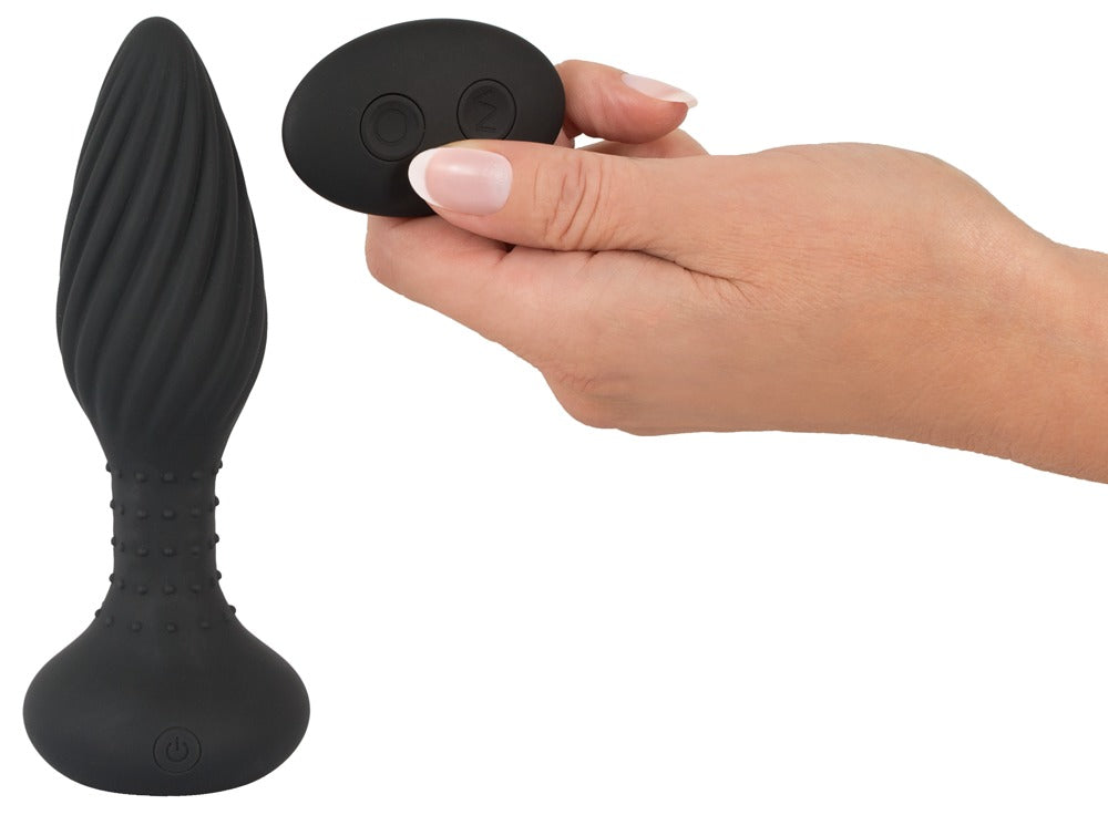 Plug Anal Textured Rotating Beads ANOS - Control Remoto