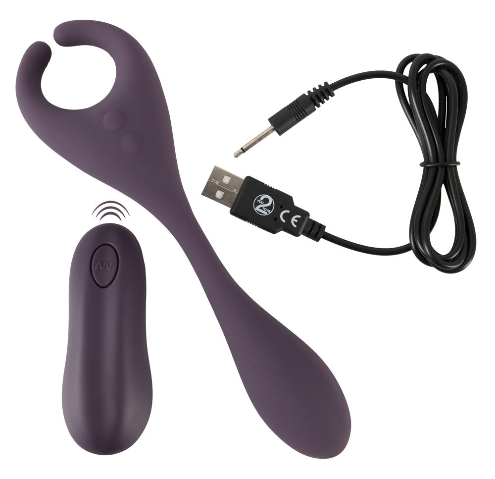 CC RC Couple's Vibr - Vibrador Doble con Control Remoto para Parejas