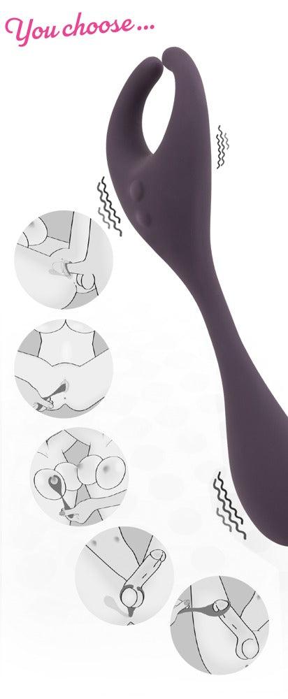 CC RC Couple's Vibr - Vibrador Doble con Control Remoto para Parejas