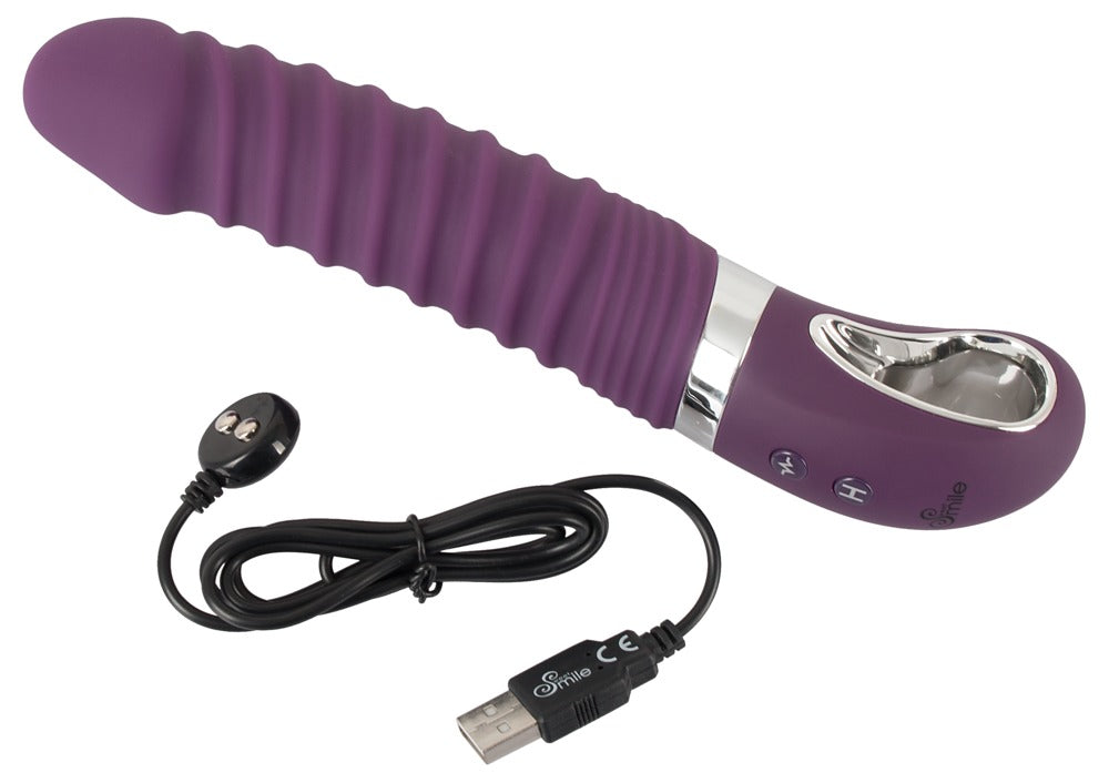 Sweet Smile Warming Soft Vibra - Vibrador Flexible con Calor y 12 Modos