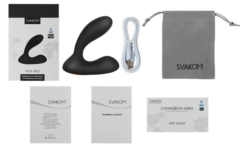 Vibrador Anal Svakom Vick Neo - Estimulación de Próstata e Interactivo