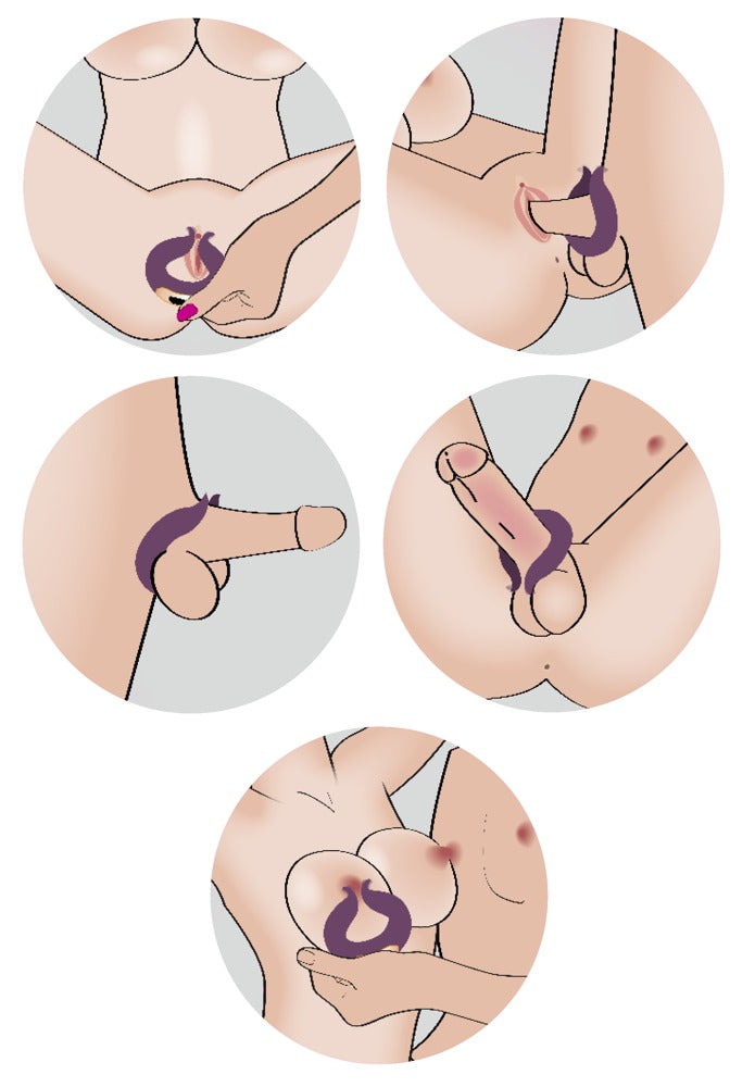 Couples Choice Two Motors - Anillo Vibrador de Pareja con Doble Motor