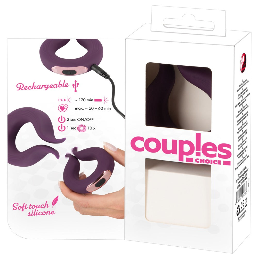 Couples Choice Two Motors - Anillo Vibrador de Pareja con Doble Motor