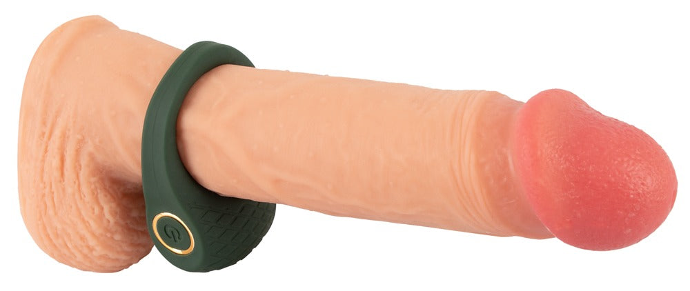Anillo Vibrador Emerald Love con Estimulador - 10 Modos