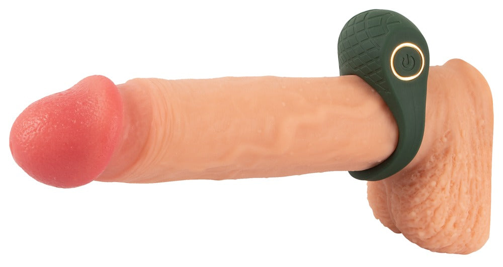 Anillo Vibrador Emerald Love con Estimulador - 10 Modos