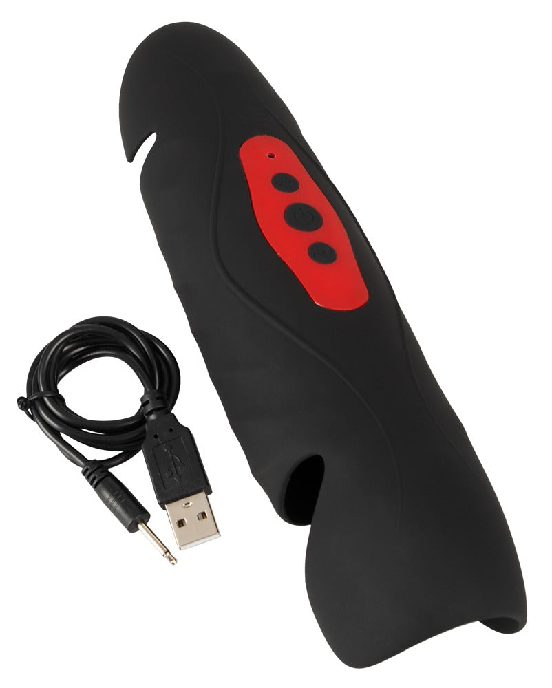 Rebel Vibrating Penis Trainer - Masturbador con Vibración y 3 Puntos de Estimulación