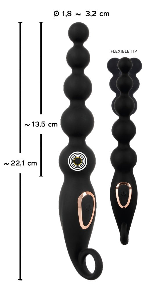 Años Vibrating Anal Beads - Perlas Anales con 7 Modos de Vibración