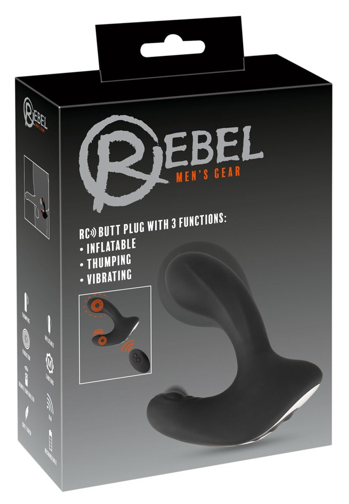 Rebel RC Butt Plug - Vibrador Anal con Control Remoto y 3 Funciones