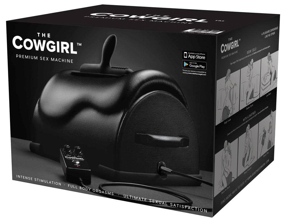 The Cowgirl Premium Riding Sex Machine con 2 Accesorios de Silicona
