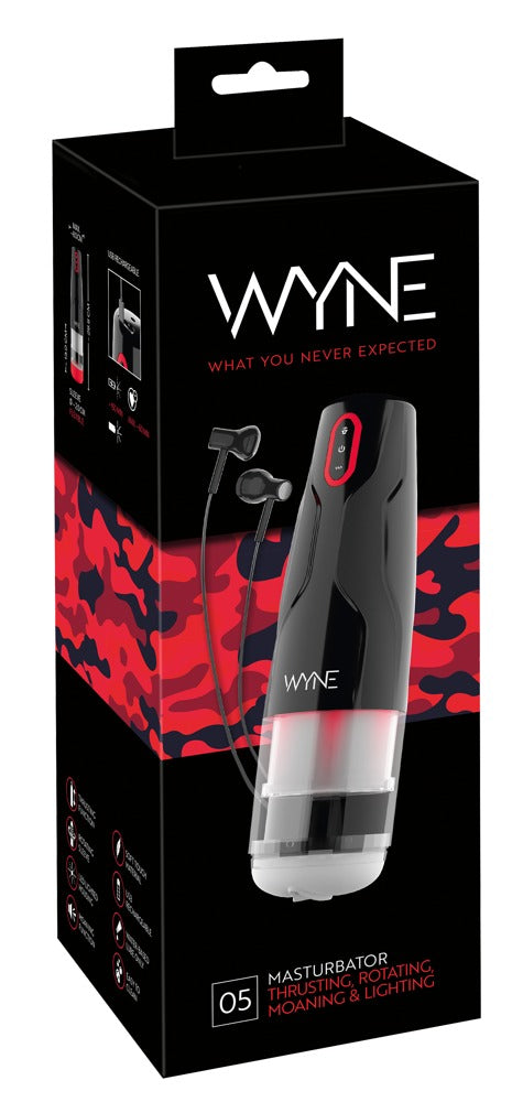 WYNE Masturbador 05 - Estimulador con Vibración y Función de Empuje