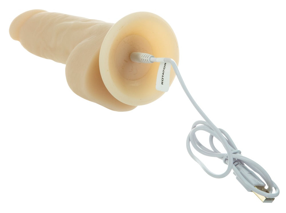 Vibrador Realista 7" Rotating & Vibrating Dong Naked Addiction