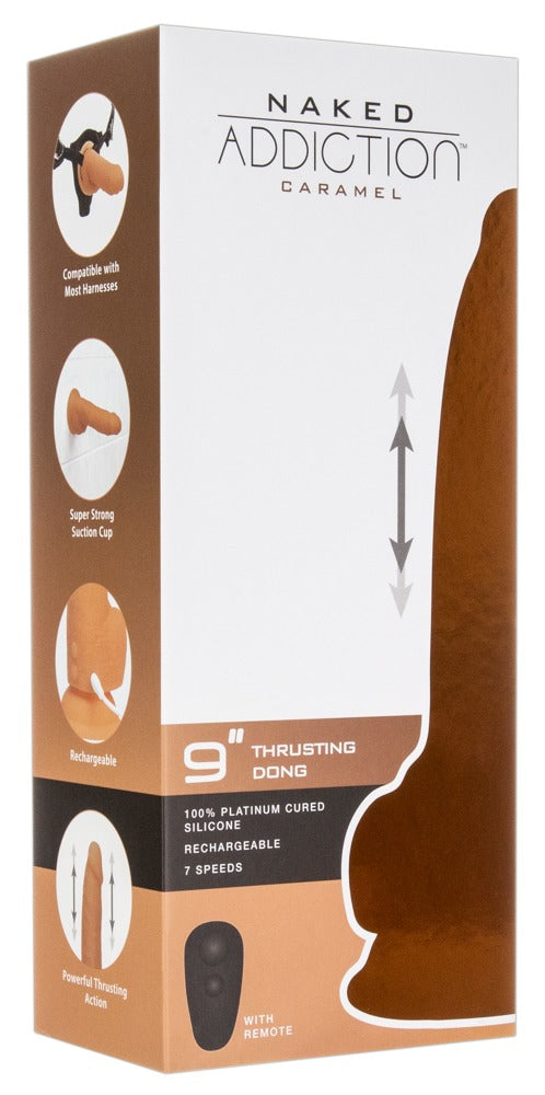 Thrusting Dong RC 9" Caramel - Naked Addiction